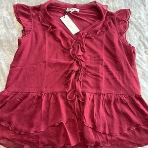 NWT Haver and Blair Women's Ruffled Top 1X